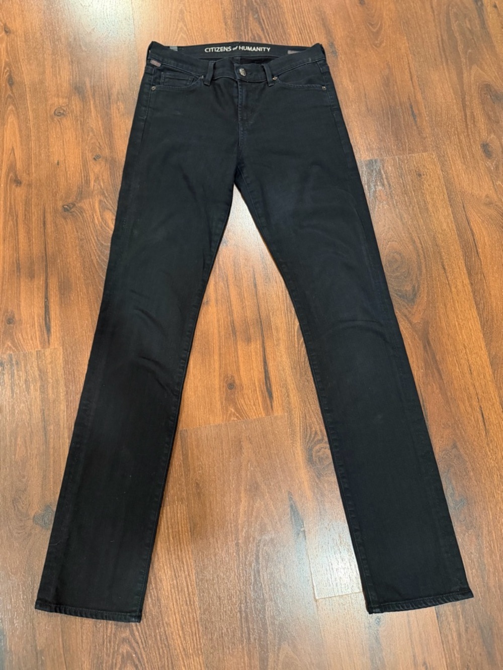 Citizens Of Humanity by Jeromy Dahan  Sz 27 Mid-Rise Straight leg Jeans black